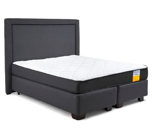 Cama americana funcional 2 plazas plus base dividida + respaldo
