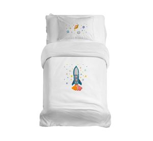 Cubreplumón transición Espacial blanco