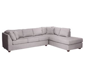 Sofá seccional derecho 5 cuerpos Padua gris claro
