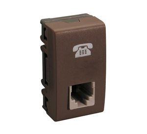 Módulo toma telefónico RJ 11 café Schneider
