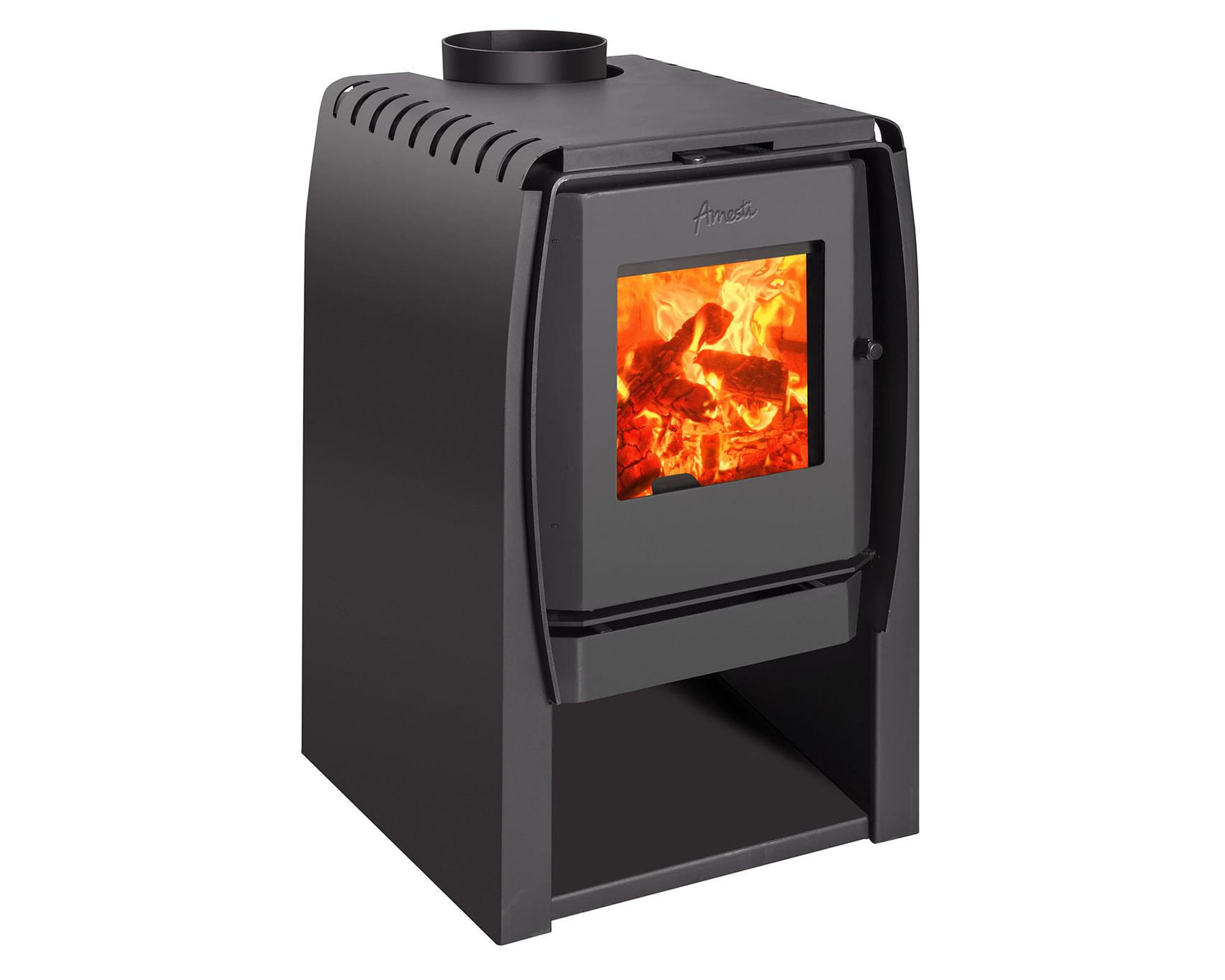 Amesti Estufa a leña 9000W Nordic 360 charcoal