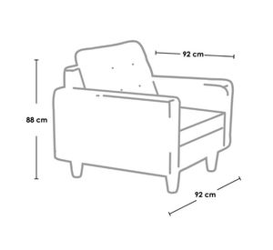 Sofá Nápoles gris Latam Home