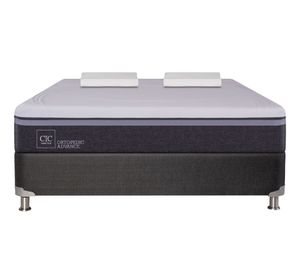 Box spring 2 plazas Ortopedic advance B5 + almohadas viscoelásticas Cic