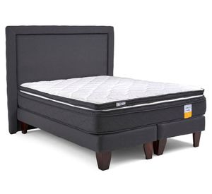 Cama europea 2 plazas Eurotop x190 cm + respaldo + Topper Drimkip