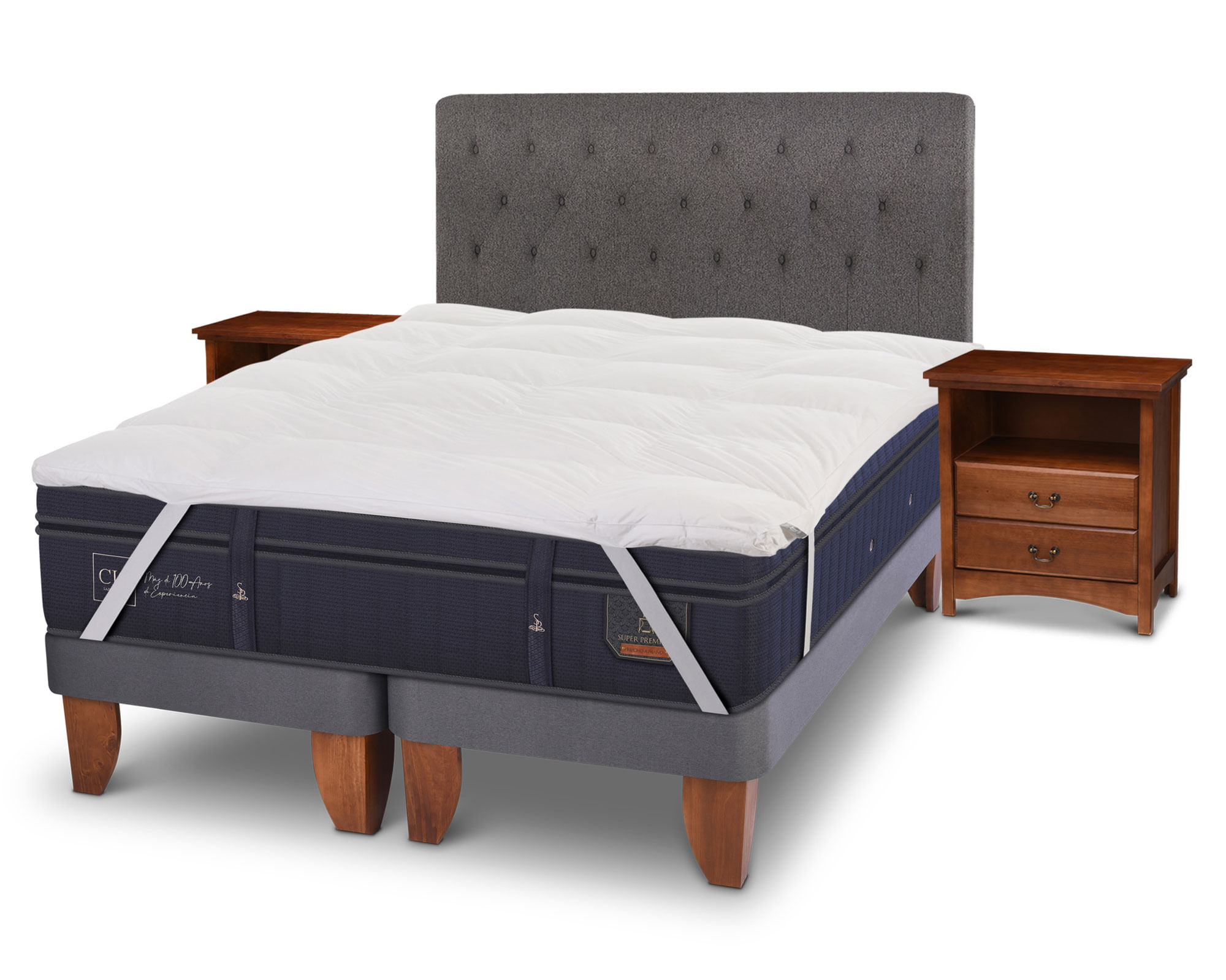 Cama Europea King Super Premium + Set Adicional CIC