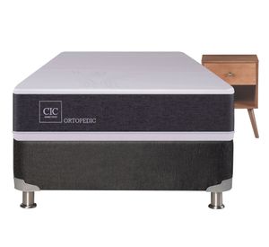 Box spring New Ortopedic 1 plaza + velador Gales Cic