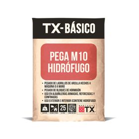 Mortero de pega 25 kg M10 Transex