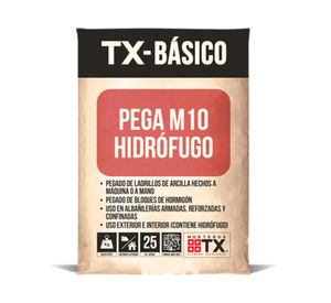 Mortero de pega 25 kg M10 Transex