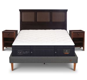 Cama europea 2 plazas Super Premium + set Torino chocolate Cic