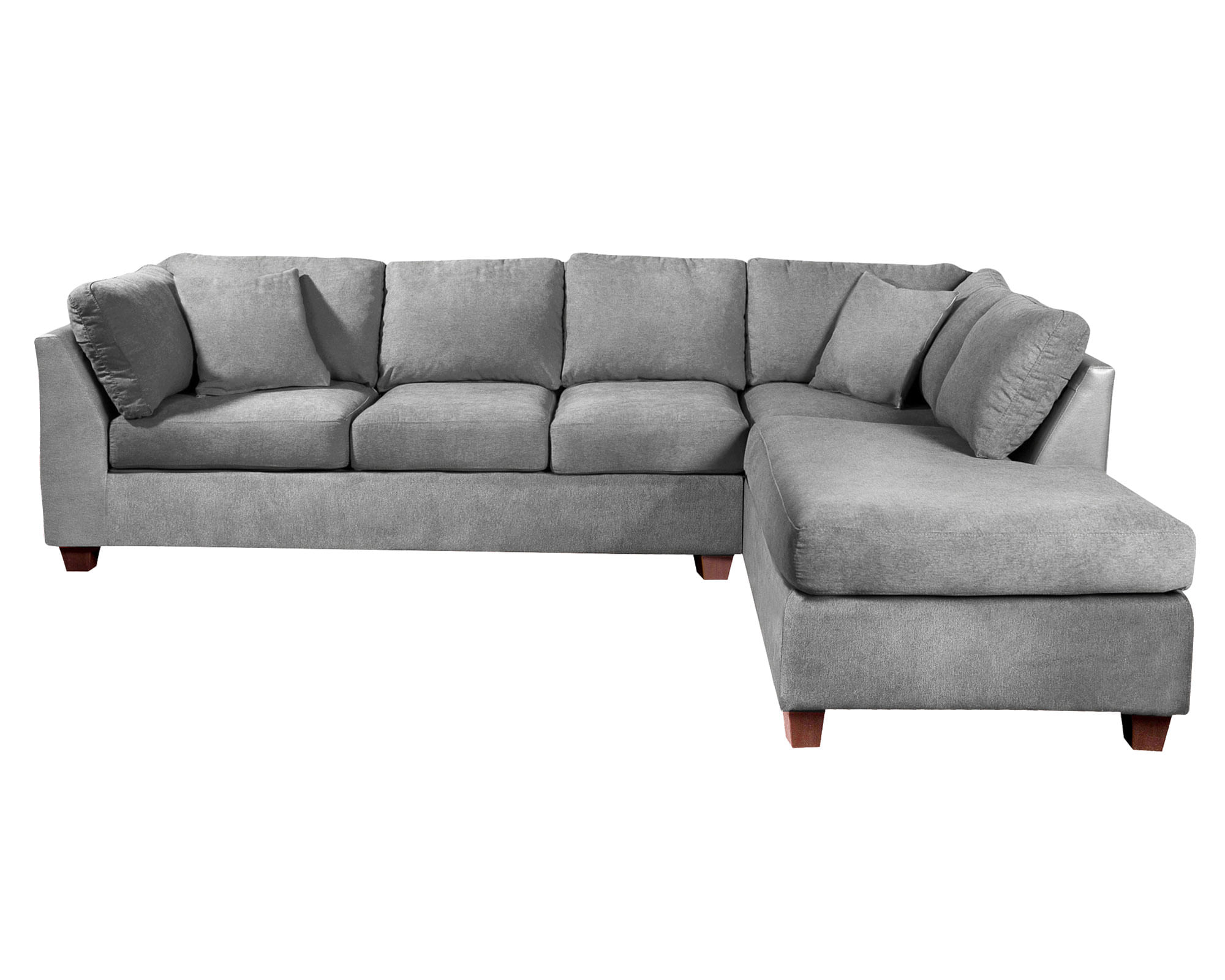 Latam Home Sofá seccional derecho 5 cuerpos Padua gris