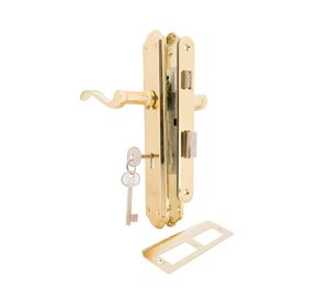 Cerradura embutida manilla dormitorio bronce Anna Poli