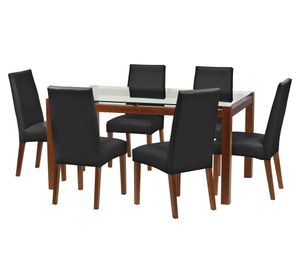 Comedor 6 sillas Barcelona negro Latam Home