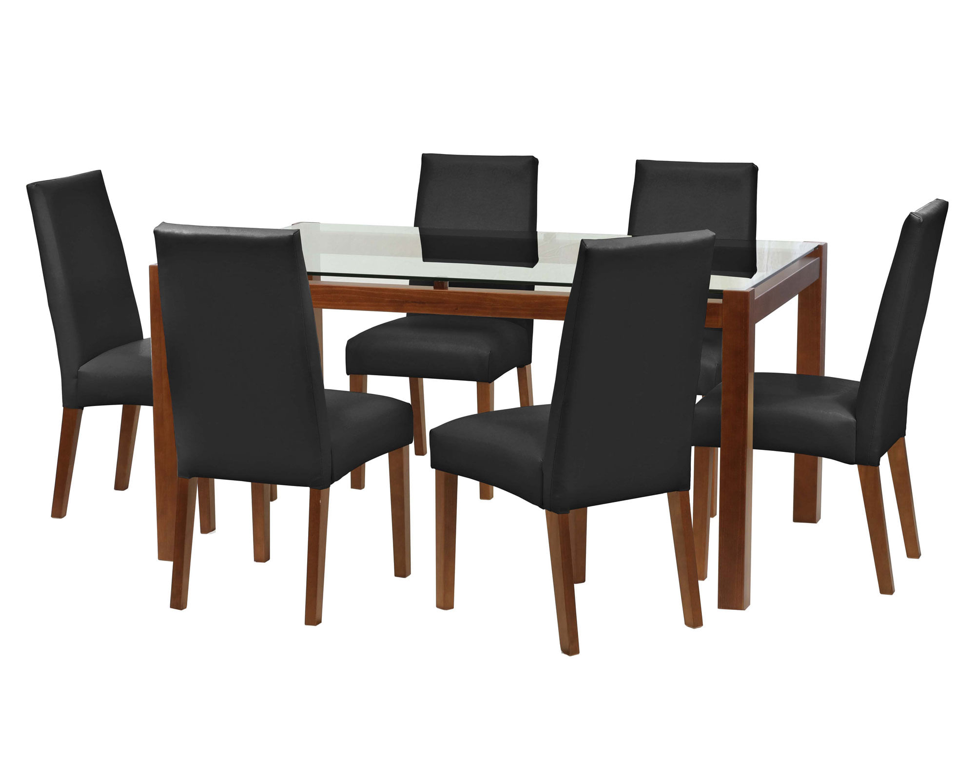 Comedor 6 sillas Barcelona negro Latam Home