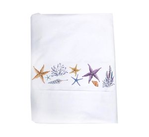 Juego sábanas 1.5 plazas 200 hilos Stella blanco