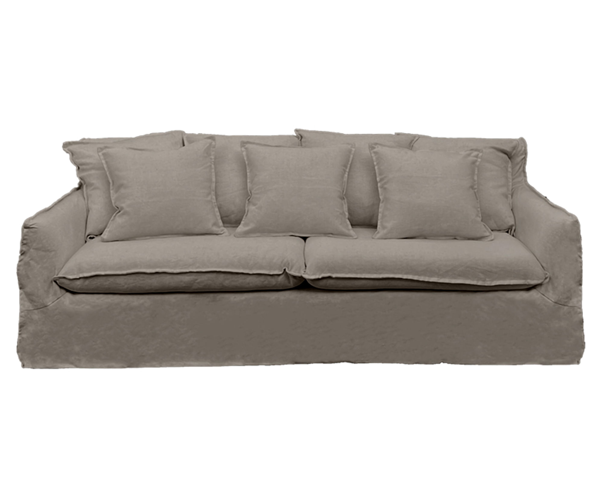 Sofás Home Sofá 3 Cuerpos Palena Lino gris piedra