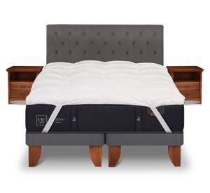 Cama europea King Premium + Set kavery + bed topper Cic