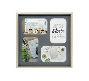 Marco 4 fotos 10x15 cm gris Ronda