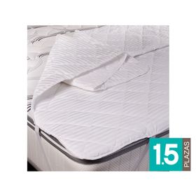 Cubre colchón AHCC-1.5 blanco 1.5 plazas