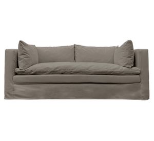 Sofá 3 Cuerpos Puelo Lino gris piedra