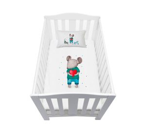 Cubreplumón colecho Ratoncito blanco