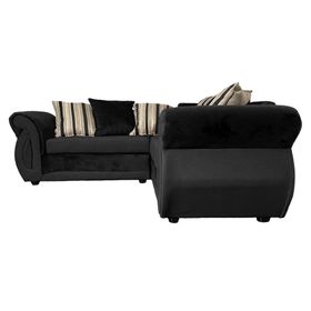 Sofá seccional 3 cuerpos Dominga negro