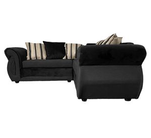 Sofá seccional 3 cuerpos Dominga negro
