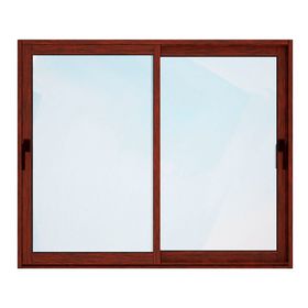 Ventana Aluminio 140x120 cm Termopanel Corredera Madera Mundo Glass