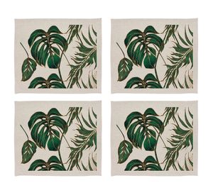 Individual Philodendro crudo linet 42x36 cm 4 un.
