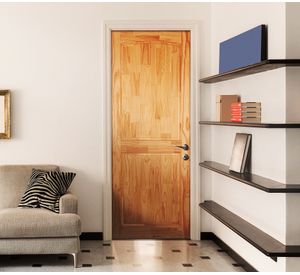 Puerta Pino Radiata Ranco 65x200 cm 2 Paneles Moldupanel