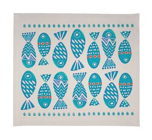 Individual Peces crudo impermeable 42x36 cm 4 un.