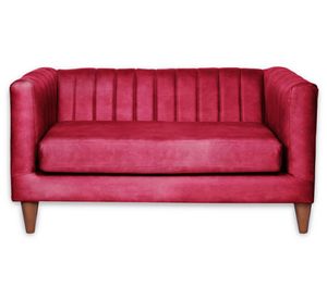 Sofá cuero Sorrento rojo Latam Home