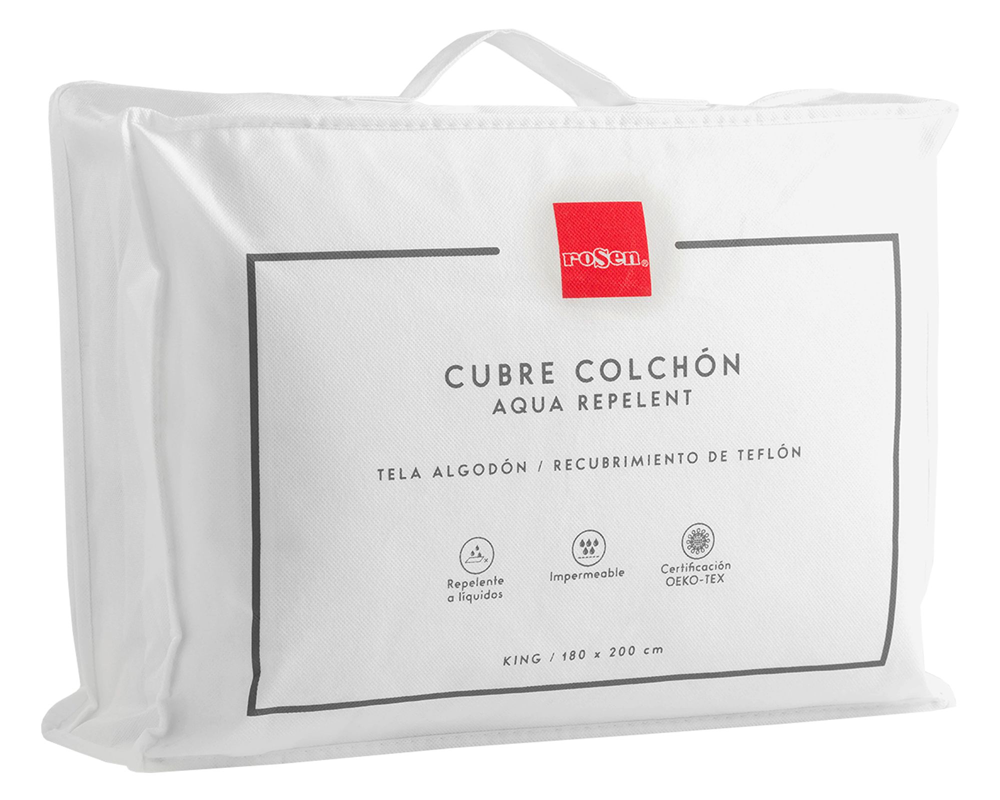Rosen Cubrecolchón king Aqua repelent blanco Rosen