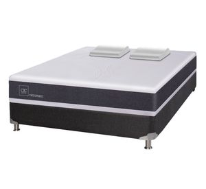 Box spring 2 plazas Ortopedic B5 + almohadas viscoelásticas Cic