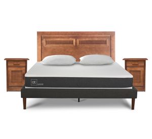 Cama europea curve 2 plazas Ortopedic + Set Milán + 2 almohadas Cic
