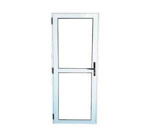Puerta Interior Vidriada Aluminio 75x200 cm Blanca AM-35 Mundo Glass