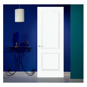 Puerta Interior Prestige 80x200 cm Blanca con perforación