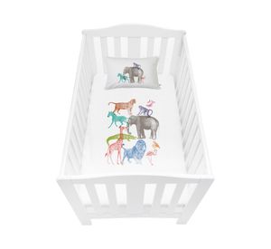 Funda de plumón Safari blanco cuna