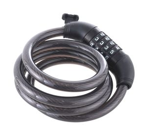 Candado bicicleta con cable 1,2m clave 4 diales Cablelock Odis
