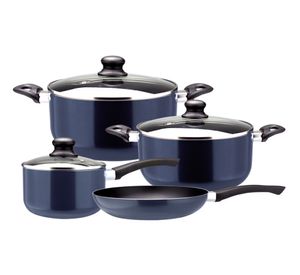 Batería cocina Slide azul 7 piezas Marmicoc.