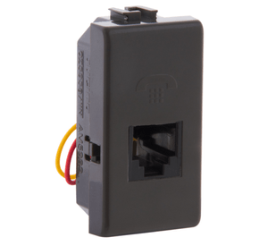 Toma telefónica rj 11 grafito Bticino