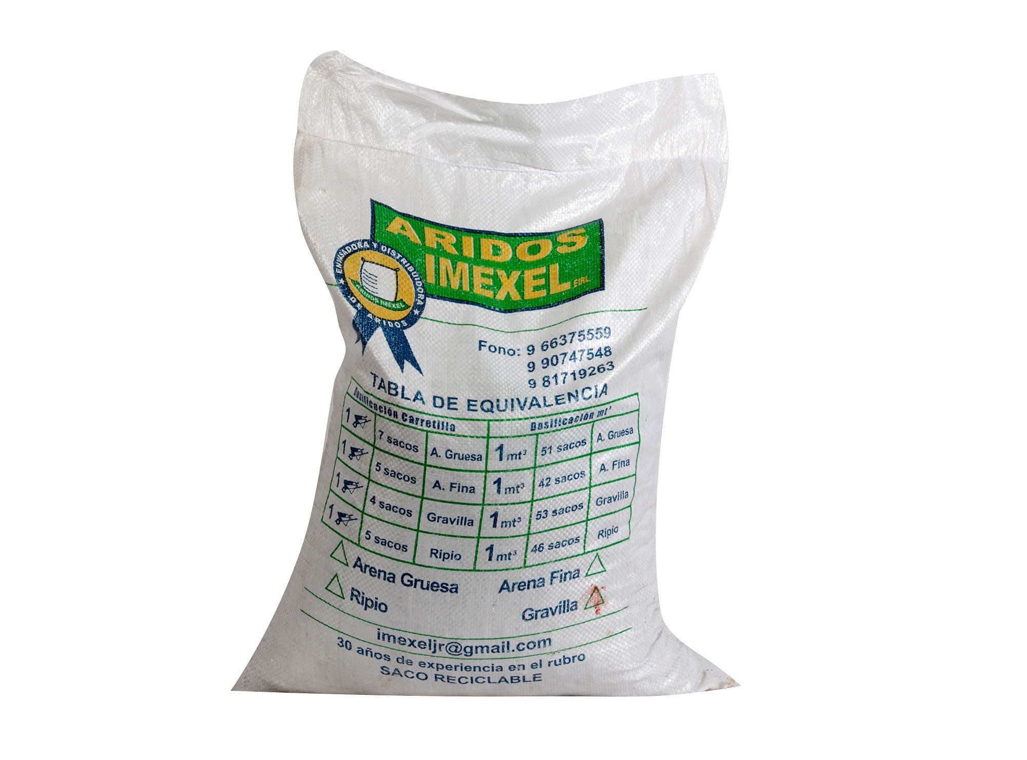 Gravilla 25 kg Aridos imexel