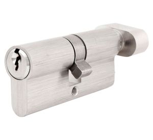 Cilindro llave mariposa 70 mm níquel satín