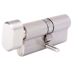 Cilindro llave mariposa 70 mm níquel satín