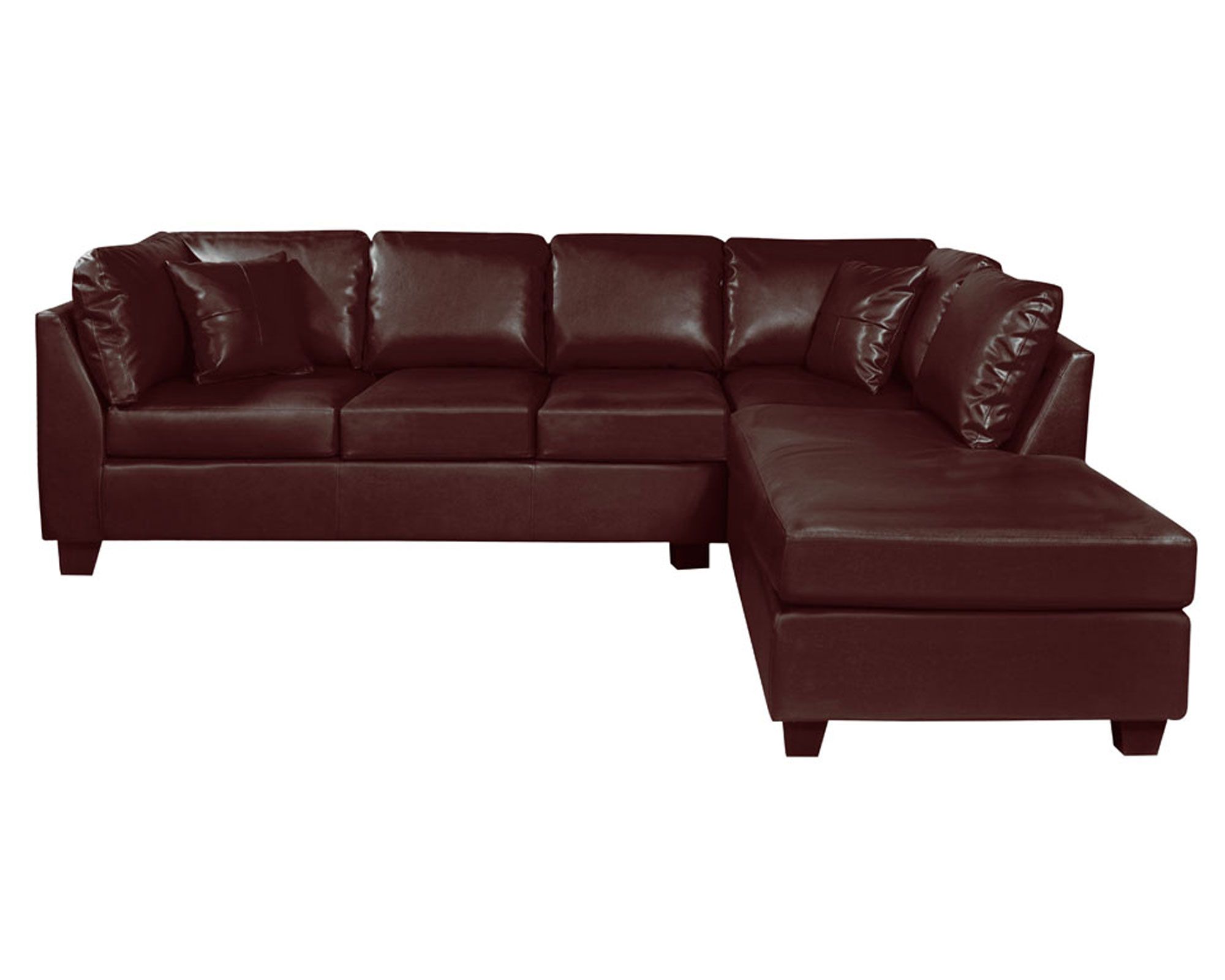 Latam Home Sofá seccional derecho 5 cuerpos Padua chocolate