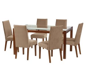 Comedor 6 sillas Barcelona beige Latam Home