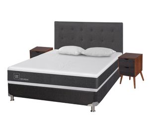 Box spring 2 plazas Ortopedic B5 + set Éufrates/ Niger + almohadas Cic
