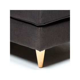 Sofá seccional derecho 3 cuerpos Infinity tela grafito