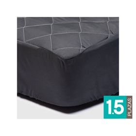 Cubre Colchón 1.5 plazas negro