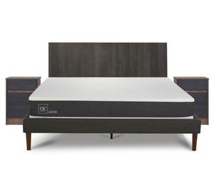 Cama europea curve 2 plazas Ortopedic + Set Espresso Cic