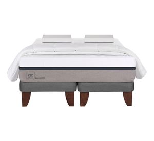 Cama europea king especial base dividida Balance + 2 almohadas + plumón Cic